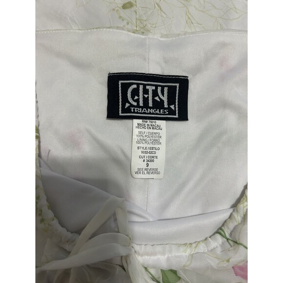 Vintage NWT Y2K Sz 9 90s Dress City Triangles Fairy Milkmaid Cottagecore Floral - Picture 5 of 6